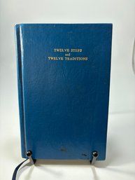 Vintage Blue Hardcover Pocket Edition Of Twelve Steps And Twelve Traditions, An Alcoholics Anonymous