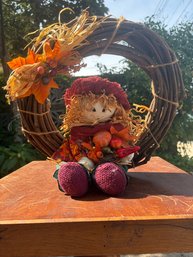 Scarecrow Grapevine Wreath