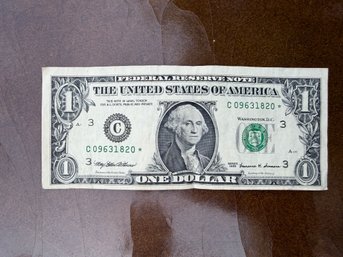 RARE Series 1989 $1 Federal Reserve Star Note Featuring George Washington