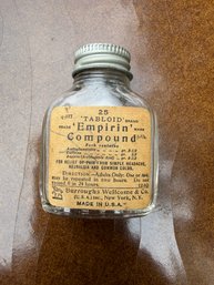 Burroughs Wellcome & Co. Logo Vintage Glass Bottle