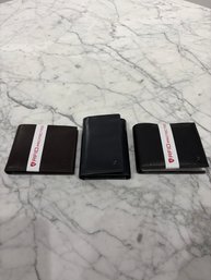 NWT Set Of 3 RFID Zinda Leathers Wallets