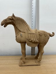 Sancai Pottery Porcelain Wealth Horse Statue
