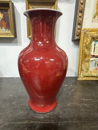 Chinese Vintage Oxblood Altar Vase 1940-1950