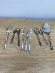 Silver Plate Forks And Spoons