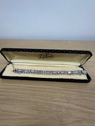 Vintage Lady Karen's Bracelet With Crystal Stones