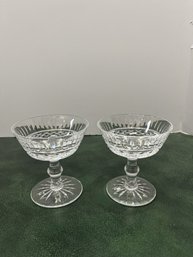 Two Crystal Champagne Glasses
