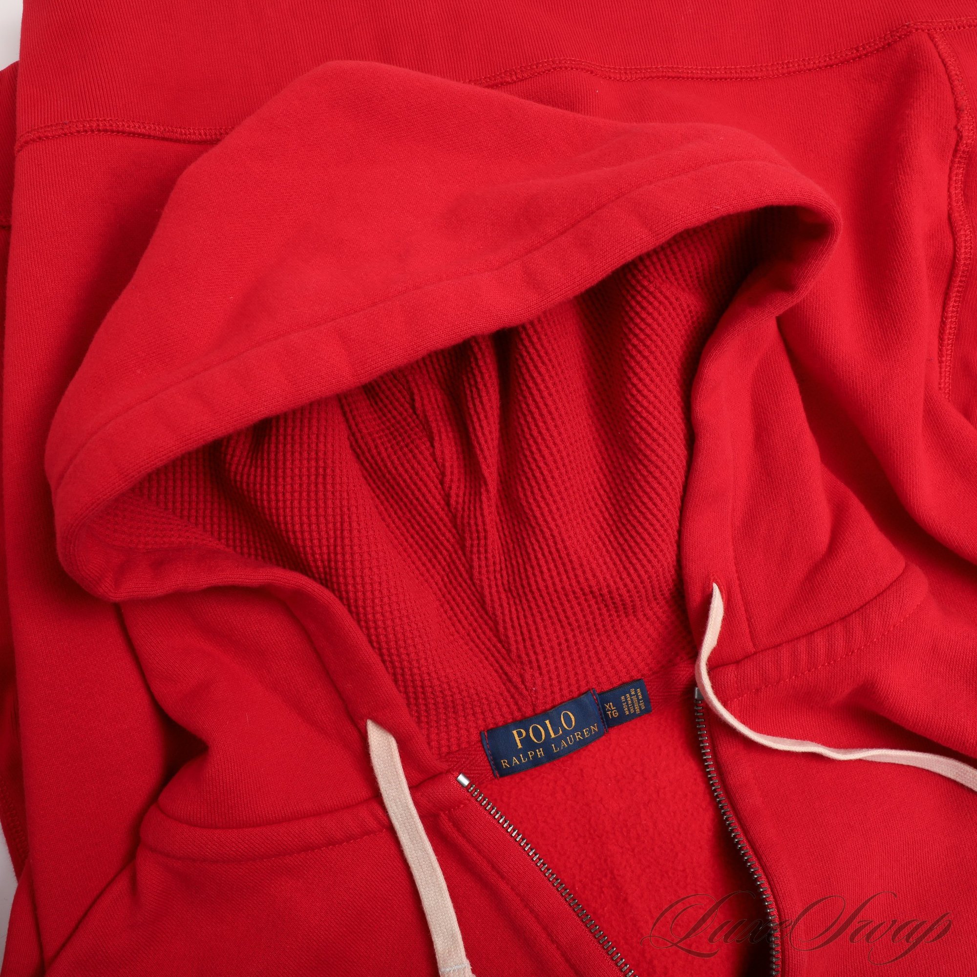 Ruby Ralph NEAR MINT AND SUPER WARM MENS POLO RALPH LAUREN RUBY RED WAFFLE LINED ...