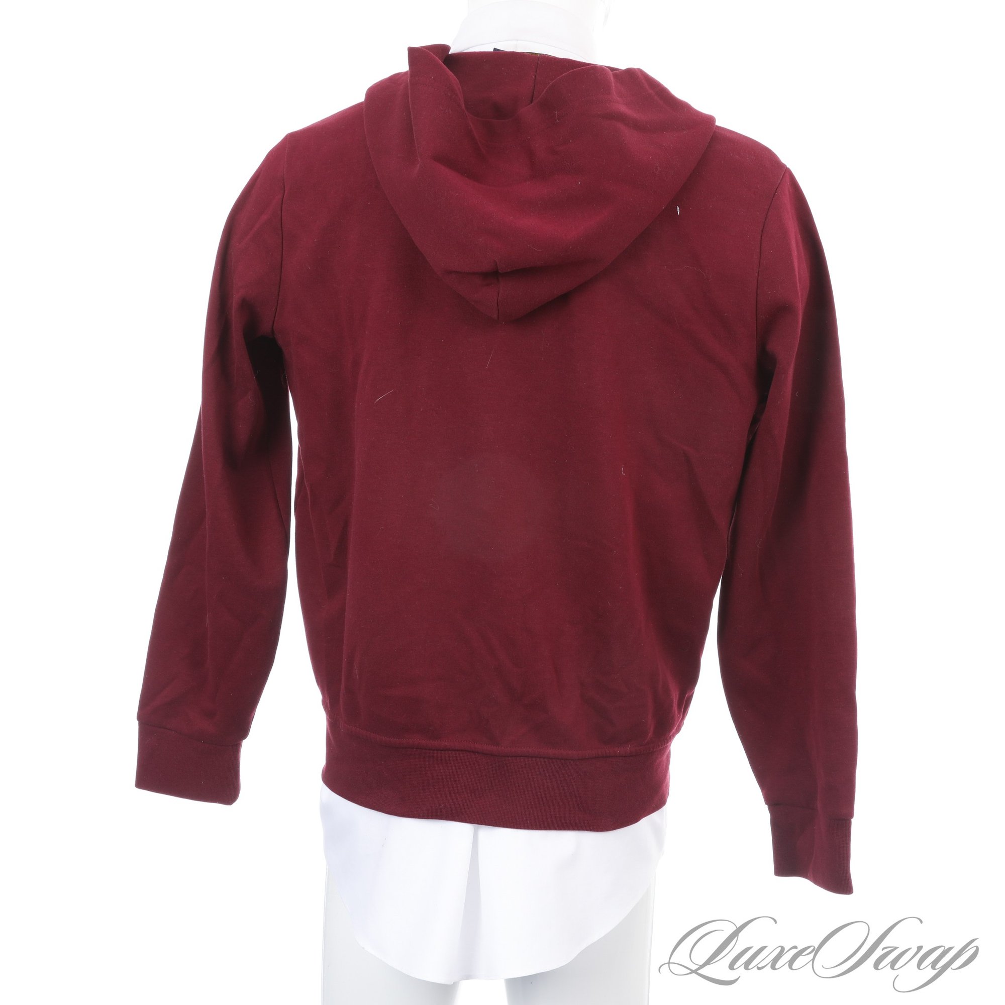 Recan Ralf SUPER GOOD AND RECENT MENS POLO RALPH LAUREN SOLID MAROON WINE FULL ZIP ...
