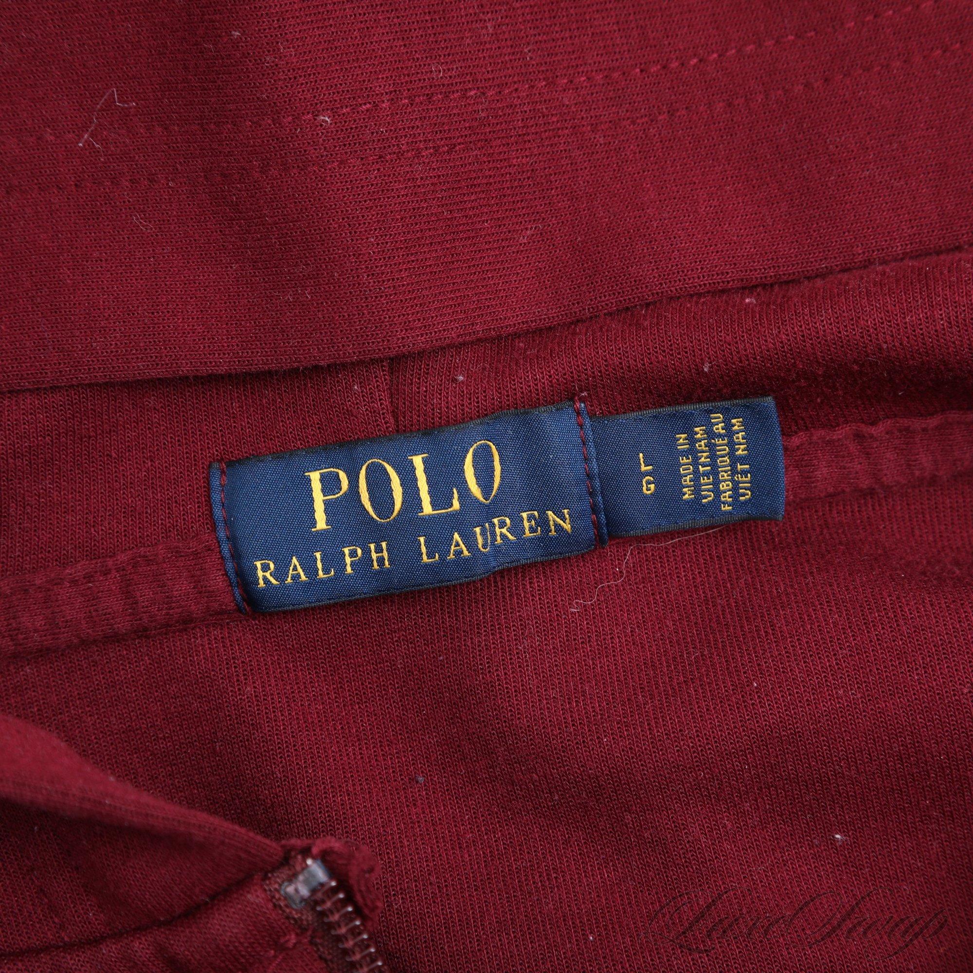Recan Ralf SUPER GOOD AND RECENT MENS POLO RALPH LAUREN SOLID MAROON WINE FULL ZIP ...