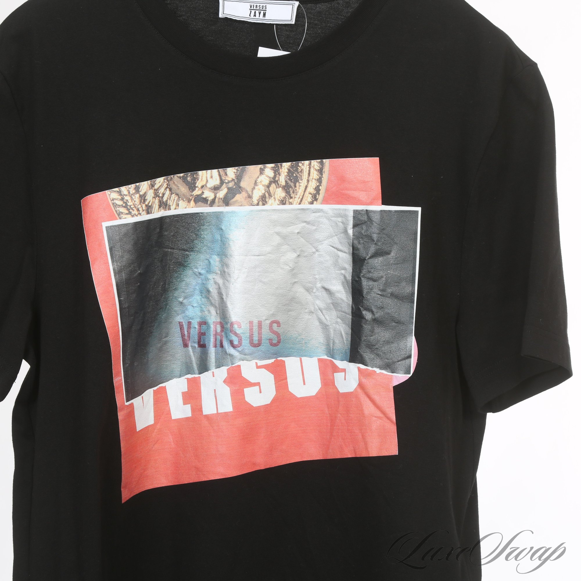 RARE LIMITED EDITION VERSACE VERSUS X ZAYN MALIK BLACK GRAPHIC