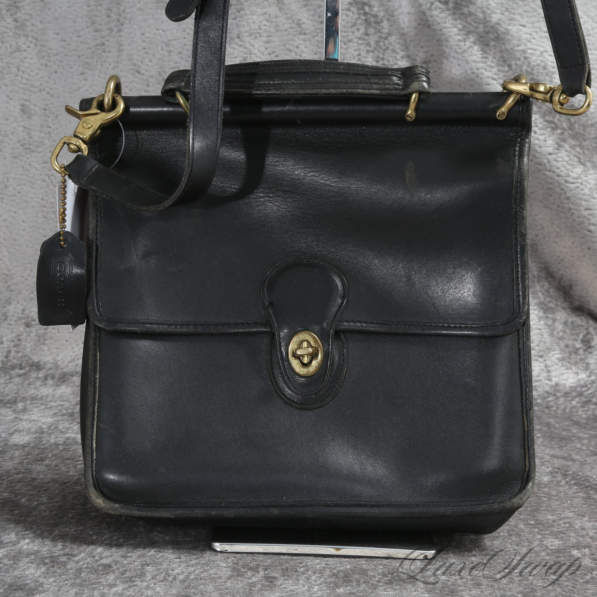 23 RARE AND FANTASTIC VINTAGE COACH MADE IN USA BLACK 