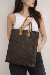 Louis Vuitton Monogram Canvas Sac Plat Tote Bag