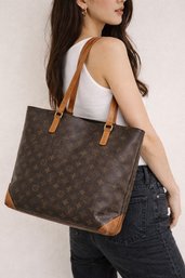 Authentic Louis Vuitton Monogram Zip-Top Tote  Vintage Classic(one Broken Strap)