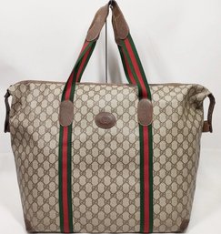 AUTHENTIC Gucci Vintage Tote  GG Canvas  Collector Piece  BID NOW!