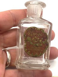 Vintage Bottle - Aur-Je Perfume Bottle. Elmo Philadelphia. Label Is Gorgeous
