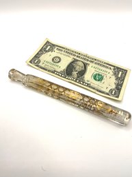 Rare Antique Victorian Glass Lachrymatory Bottle / Tear Catcher