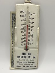 Vintage Metal Thermometer