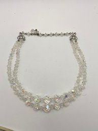 16' Vintage Crystal Necklace. Lovely And The Clasp Is Gorgeous