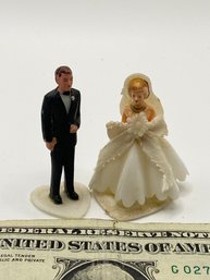 Vintage Wedding Cake Topper - Tiny And So Cute Plastic