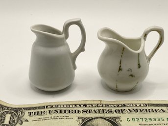 Two Little Tiny Vintage Creamers