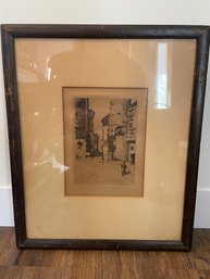 1885 Charles Adams Platt (American, 1861-1933) Etchings #1 Old Frame