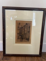 1883 Charles Adams Platt (American, 1861-1933) Etchings #2 Old Frame, Newer Mat