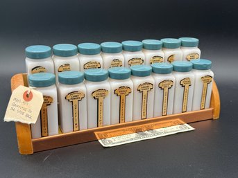 1930s/40s Griffith 16 -ar Spic Rack W/ Original Metal, Wood Storage Rack.