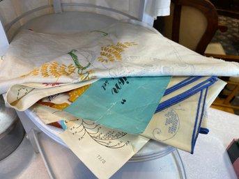 6 Vintage Hand Embroidery Projects (unfinished)