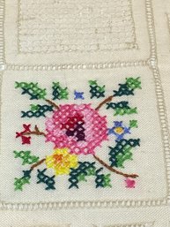 2 Little Hand Embroidered Linens - Too Cute!