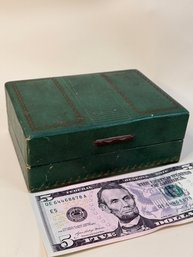 5.5x4x2' Green Vintage Jewelry Box (Titleist Golf Balls)