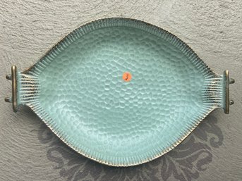 MCM / Art Deco Calif. Orig. Platter With Gold Decoration. Perfect Condition