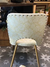 2 Mid-Century White (Cream Vinyl) Chairs In Great Shape!  LOVE THESE!