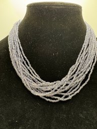 Lavender Beaded Multi-layer Necklace