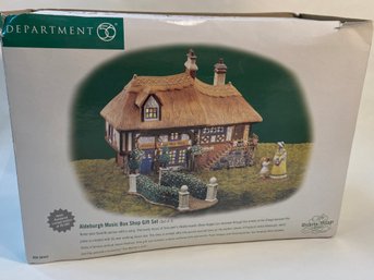 DEPT 56 Alderburgh Music Box Shop-Gift Set