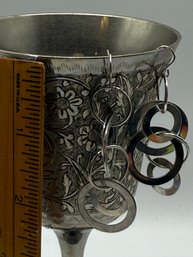 Silver Geometric Asymetrical Earrings