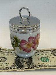 Royal Worcester Standard Egg Coddler-Pink Hibiscus