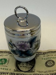 Royal Worcester Standard Egg Coddler - Turquoise Floral