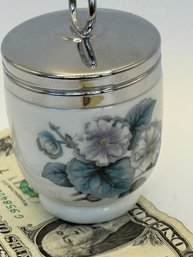 Royal Worcester Standard Egg Coddler - Turquoise Floral