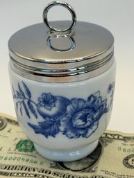 Royal Worcester King Egg Coddler - Blue Floral