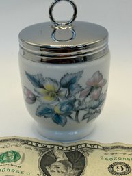 Royal Worcester King Egg Coddler - Turquoise Floral