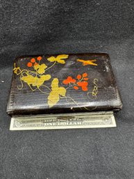 1910-1920 Hand-painted Wooden Box - Made In Japan