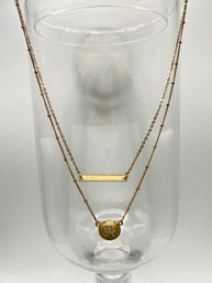 20' Golden Layered 'R' Necklace