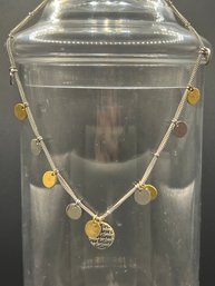 18in Mixed Metal 'believe' Necklace