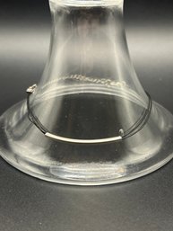 10in Simple Black & Silver Bracelet