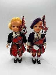Scottish Souvenir Dolls With Traditional Highland Attire - 6' Tall