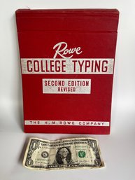 Vintage Rowe College Typing Manual
