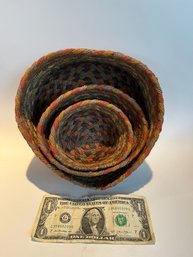 Set Of 3 Braided Nesting Baskets