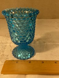 Cute Little Vintage Blue Votive Or Succulent Planter