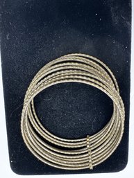 Bangle Bracelet With 10 Connected Bangles