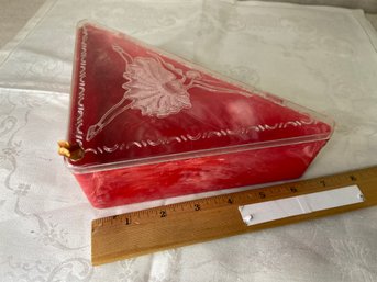 Triangular Hinged Box With Ballerina